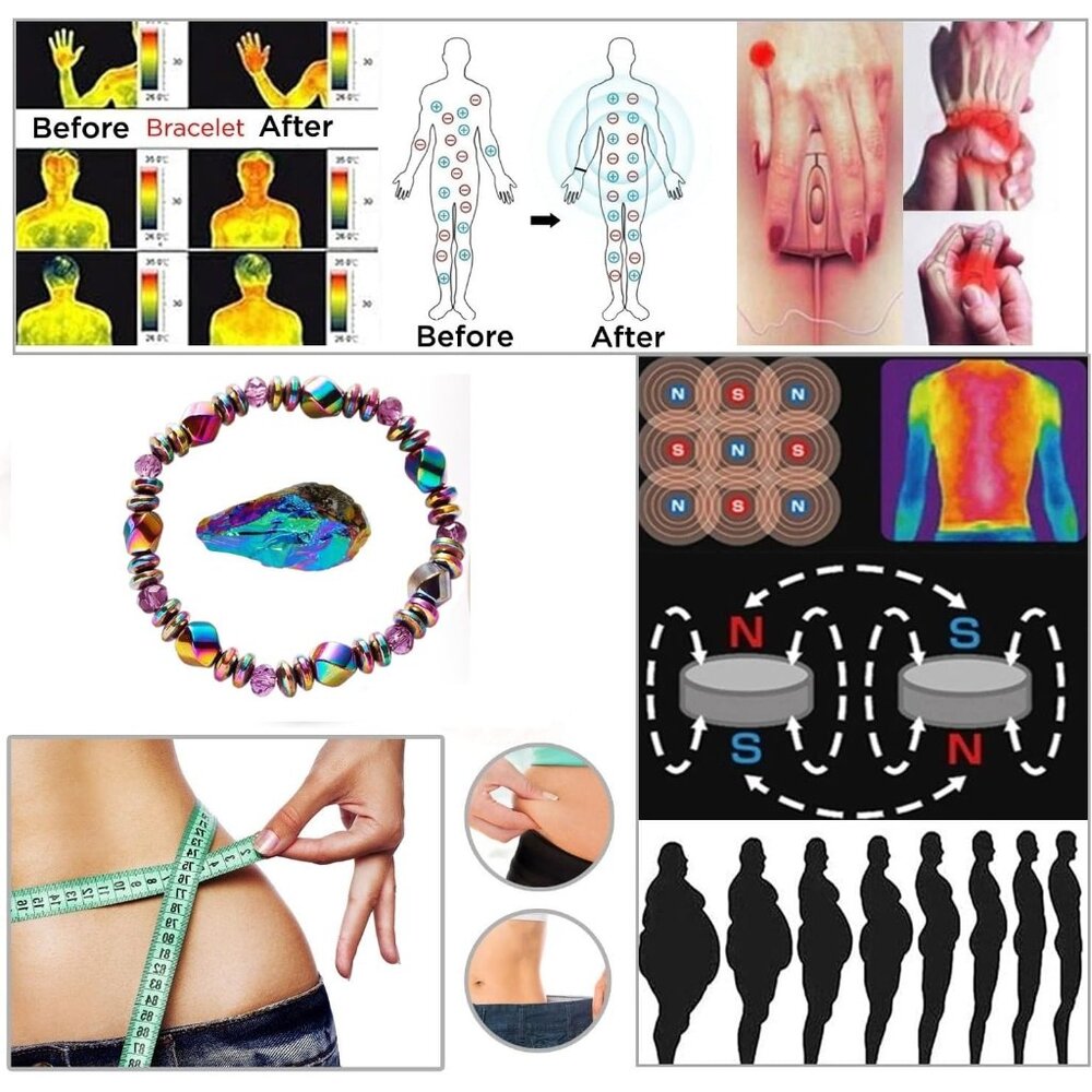 Multicolor Adjustable Hematite Bracelet - Stylish… - image 2